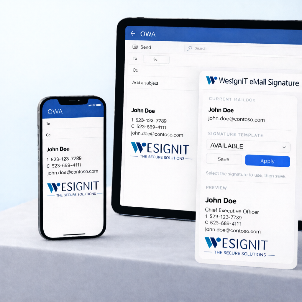 WeSignIT on mobile and desktop